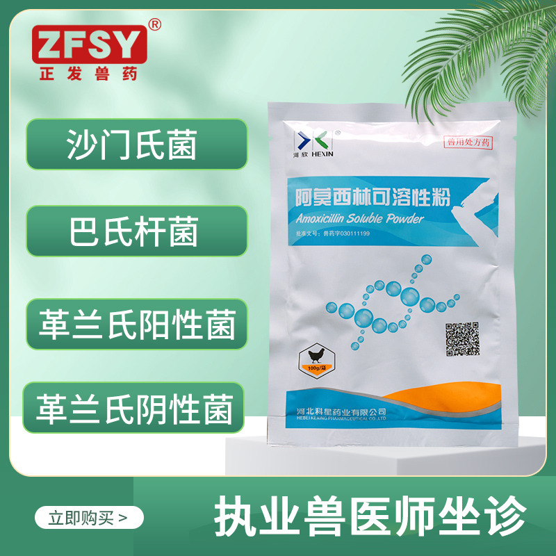 阿莫西林可溶性粉2袋很便宜