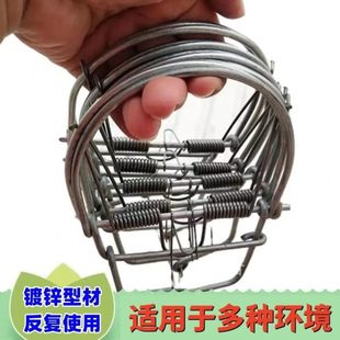 夹质夹子夹子神器野外连工具地户外 续抓耗夹铁捕野圆形老式