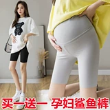 Шорты для беременных, акула, тонкие штаны для отдыха, базовая безопасная летняя одежда с поддержкой живота