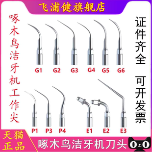 原装啄木鸟洁牙机刀头超声波洁牙机工作尖洗牙机头G1G2P1P3配件
