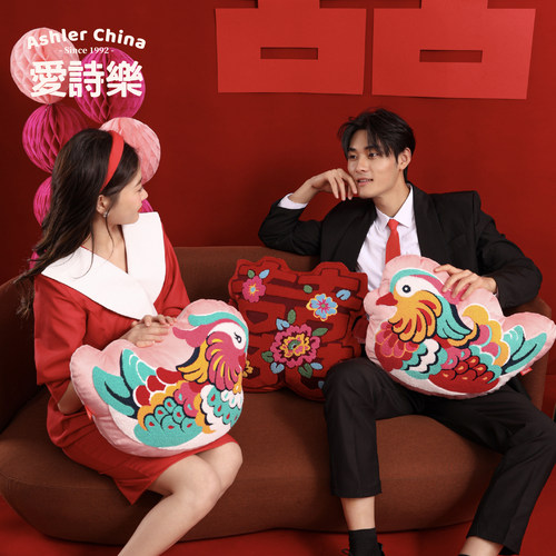 鸳鸯结婚抱枕可爱压床娃娃一对装