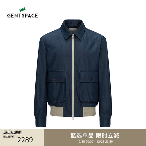 GENTSPACE翻领宽松夹克外套