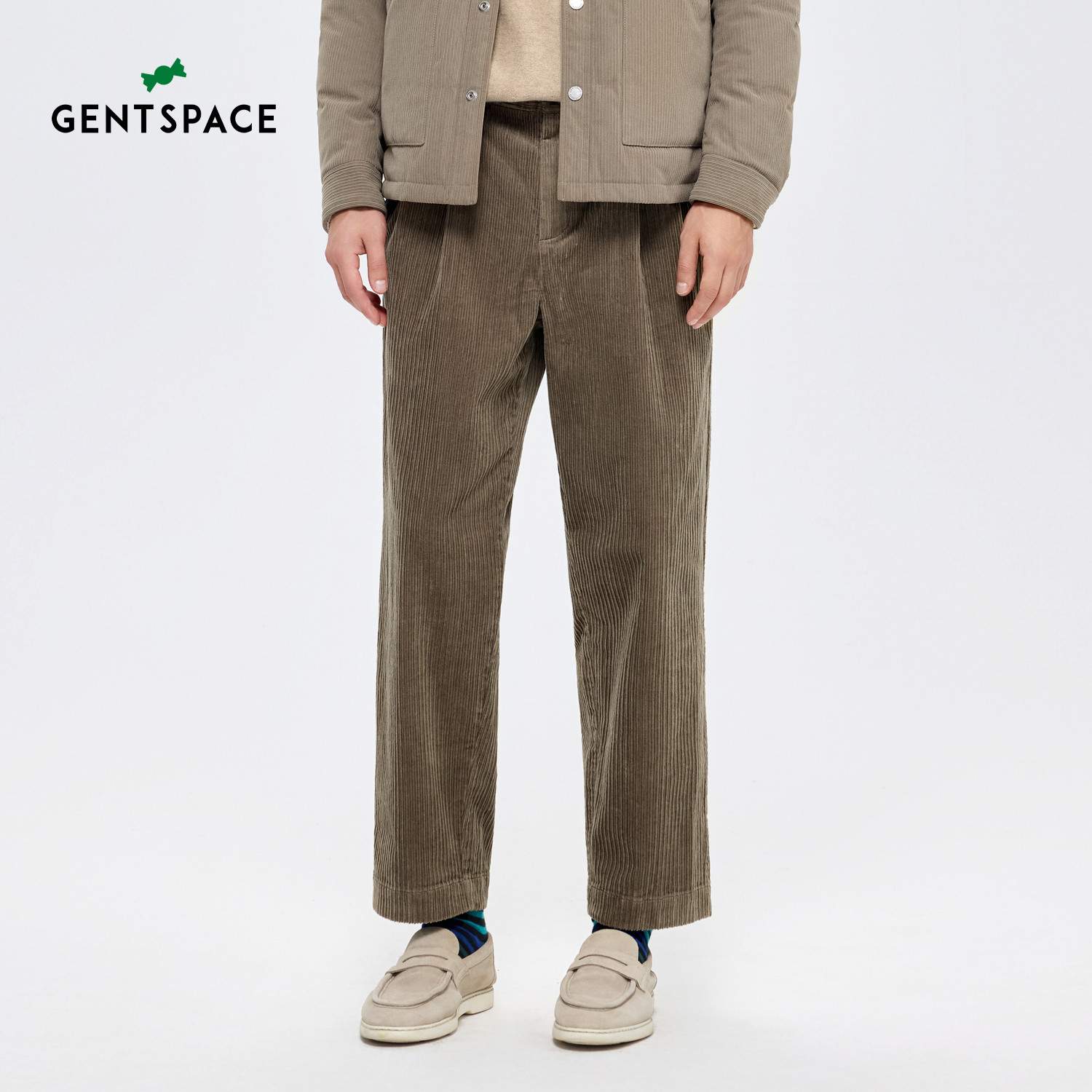 GENTSPACE 秋季新品保暖灯芯绒裤子休闲裤男品质