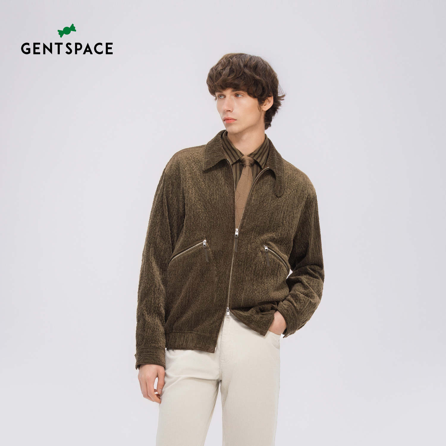 GENTSPACE秋季新品时尚男款休闲夹克外套