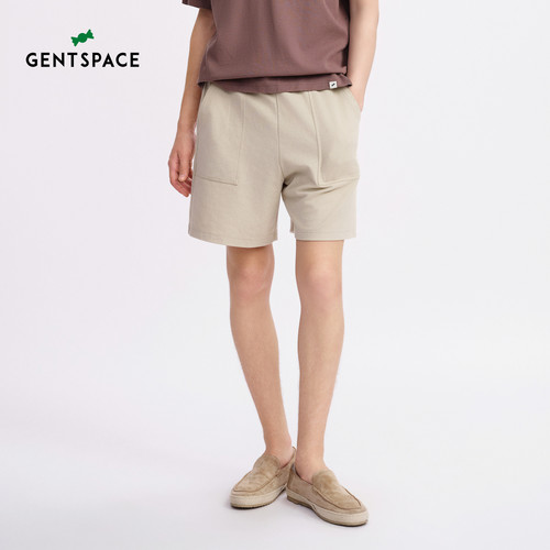 GENTSPACE肌理感宽松短裤卫裤