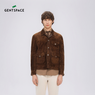 短款 复古时尚 皮衣夹克外套 新品 GENTSPACE2025年秋季