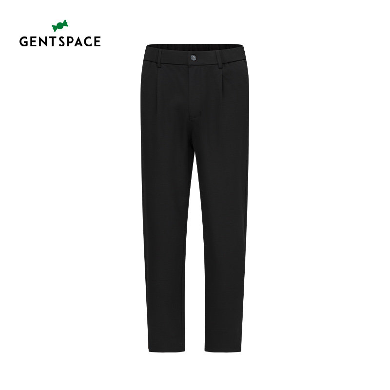 GENTSPACE春季新款休闲商务易搭修身直筒休闲裤男