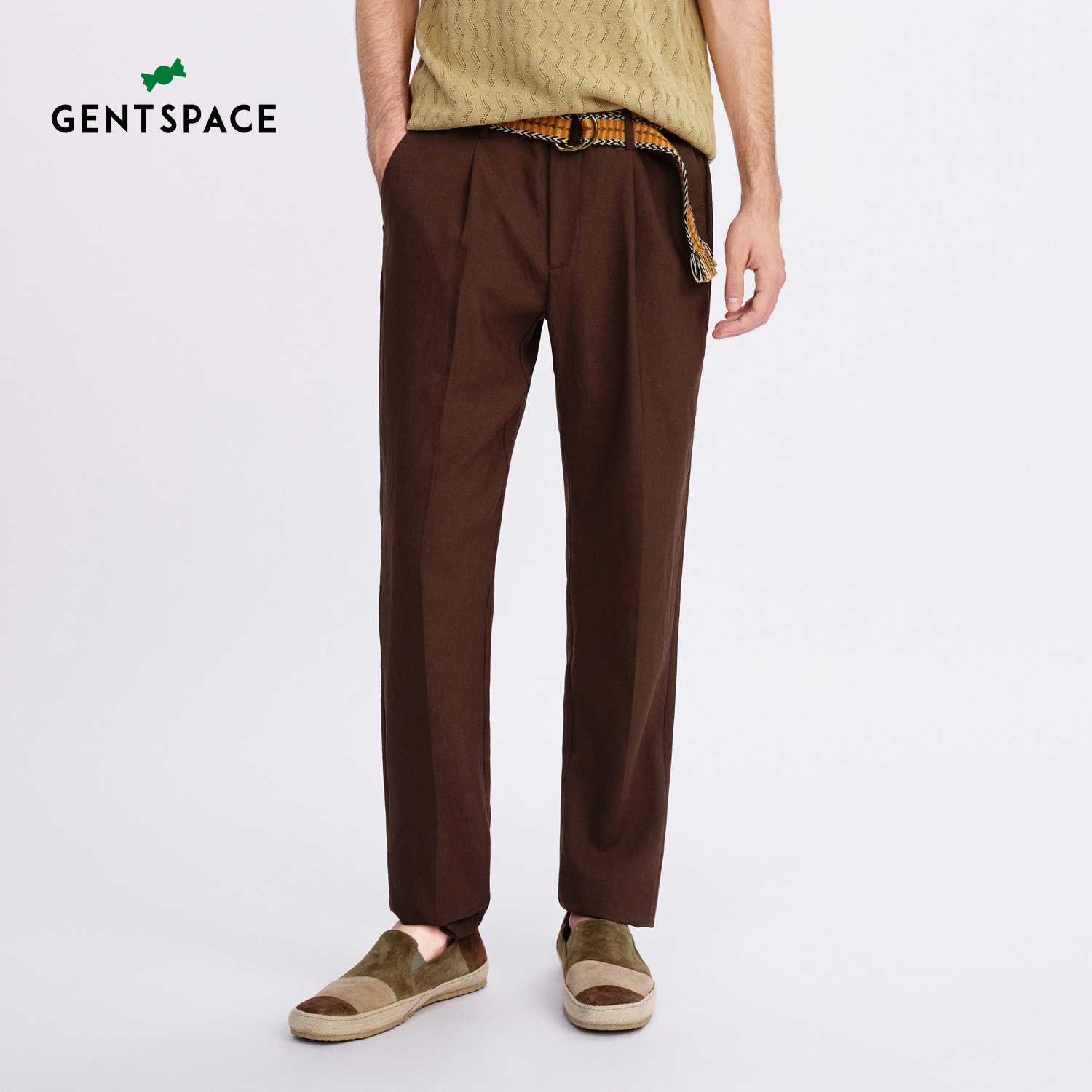 GENTSPACE春夏新品男士休闲裤长裤商务休闲合身锥形版型易打理
