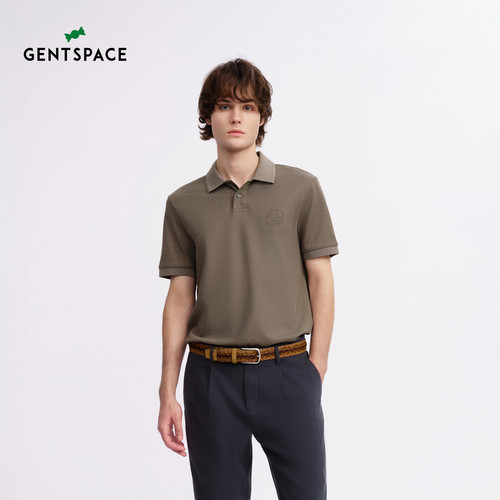 GENTSPACE纯色短袖POLO衫T恤