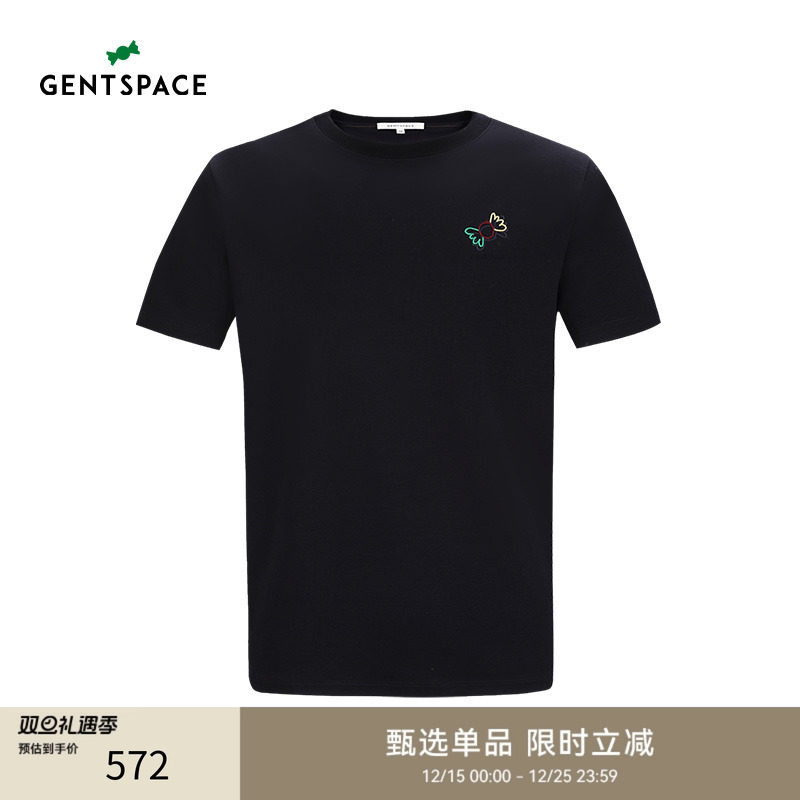 商场同款短袖绣花GENTSPACE