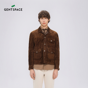 短款 复古时尚 皮衣夹克外套 新品 GENTSPACE2025年秋季