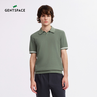 POLO衫 GENTSPACE2025夏新品 针织短袖 意式 T恤 翻领简约活力都市时尚