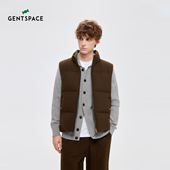 秋冬新款 GENTSPACE 都市微宽松双面穿羽绒马甲男 商场同款