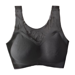 日本needs uvcut无痕超薄款内衣女夏季凉感冰丝运动背心式文胸罩