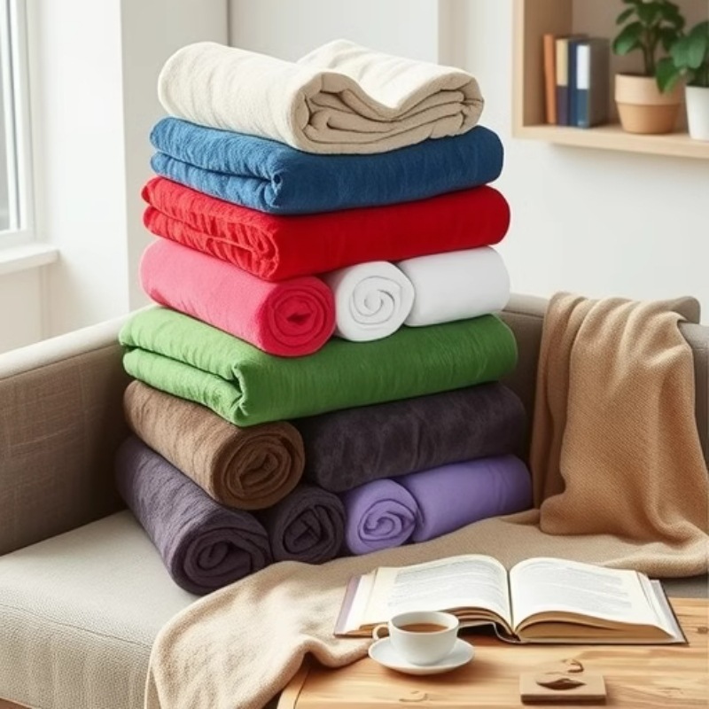 外贸纯色法兰绒毛毯珊瑚绒床单