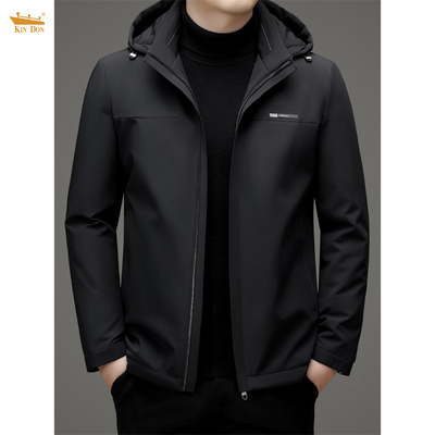 金盾中老年户外防风冬季羽绒服男