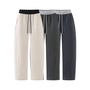 松弛感休闲裤 女宽松直筒设计感显瘦长裤 高腰抽绳卫裤 2025秋冬新款