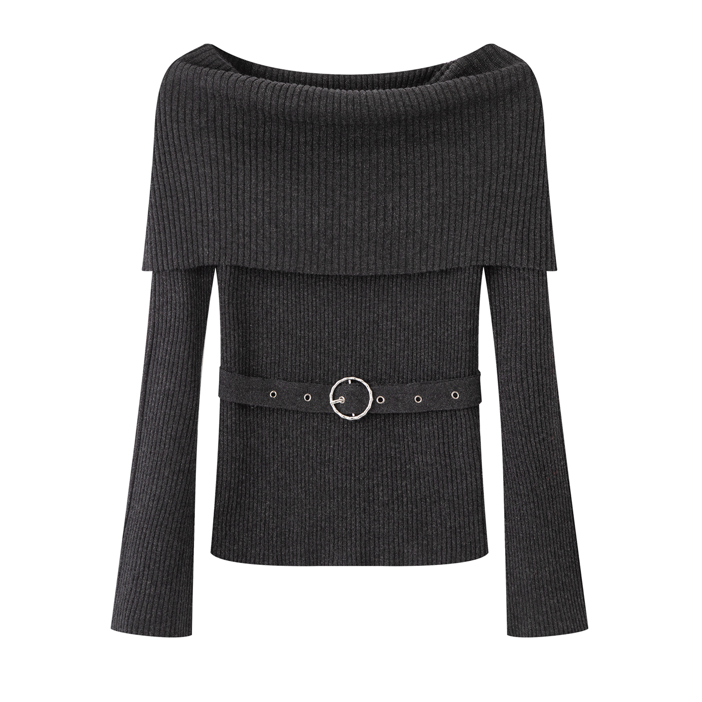 轻熟温柔一字肩黑色显瘦收腰打底