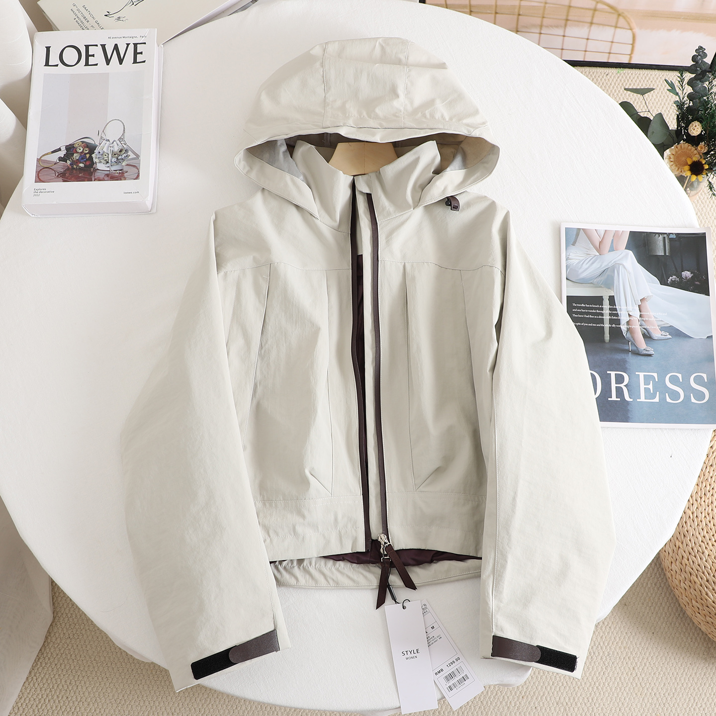 硬壳工装风廓型风衣女