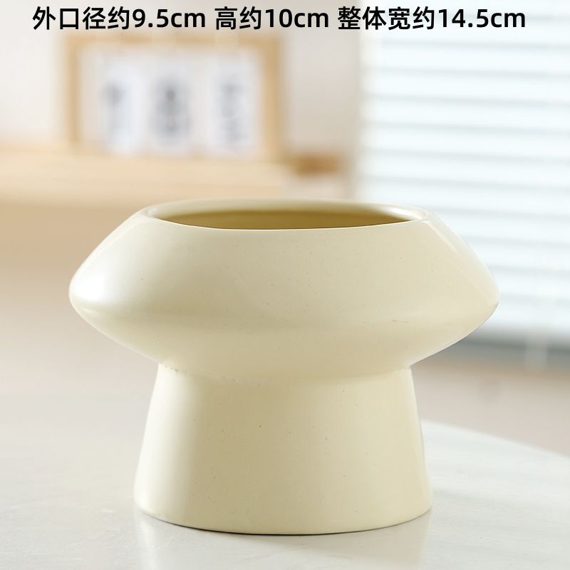 现代户外网红花盆高颜值轻奢花盆陶瓷简约客厅君子兰通用盆ins风