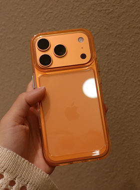 适用苹果17手机壳防摔por新款pro保护壳max透明iphone加厚p太空壳pm星宇橙色ins简约air