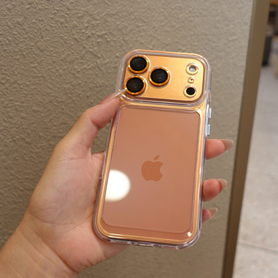 适用苹果17手机壳防摔por新款pro保护壳max透明iphone加厚p精孔pm全包镜头ins简约pm黑色15