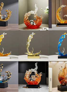 刺身摆盘中式创意海浪造型