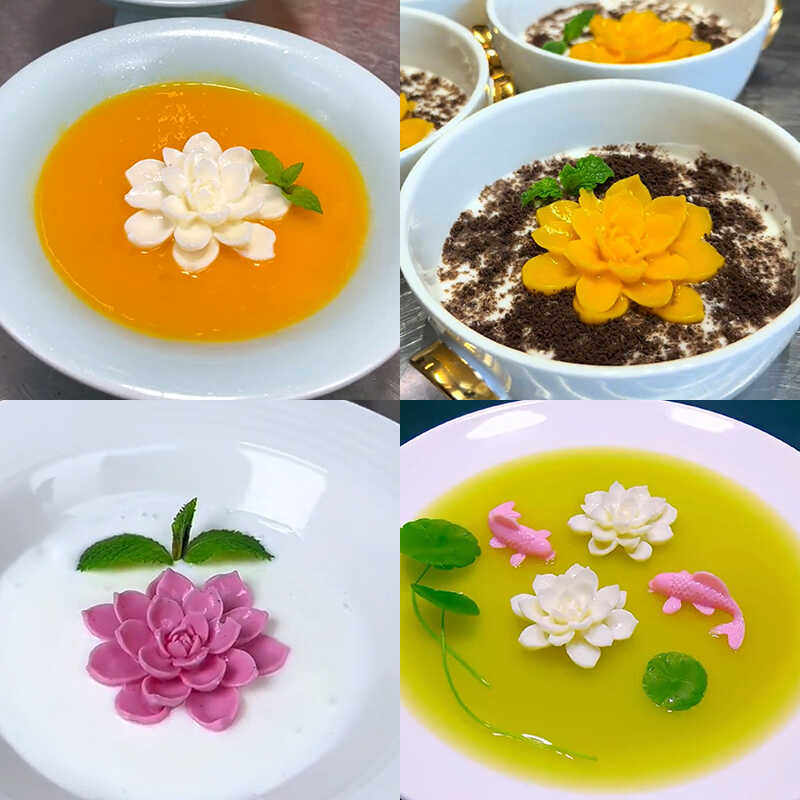 烘焙翻糖网红冷菜莲花硅胶模具