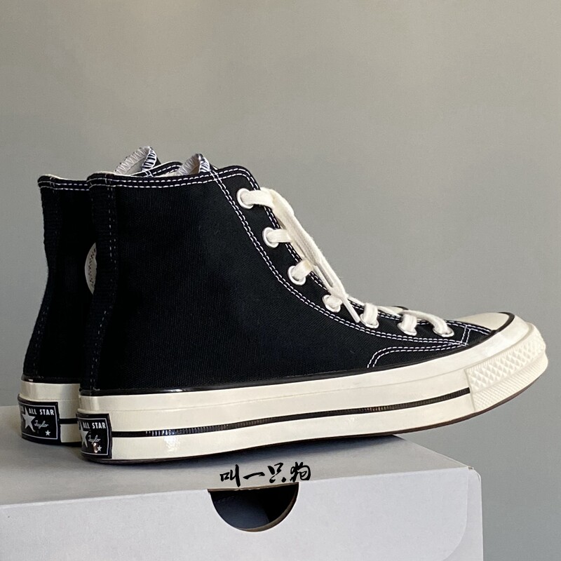 正品converse匡威经典款1970s黑色高帮夏秋季男女帆布鞋162050c