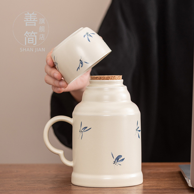 善简草木灰陶瓷小暖壶单个泡茶杯