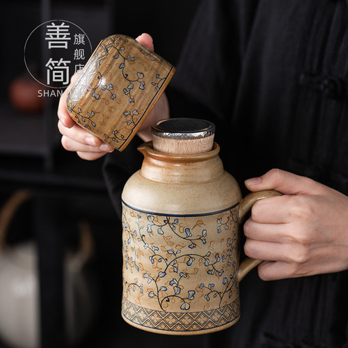 善简陶瓷小暖壶闷茶泡茶壶水壶