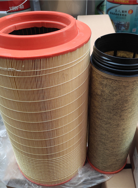适用重汽豪沃T5G豪瀚N7G空气滤芯2747汕德卡国六2846空气滤清器芯
