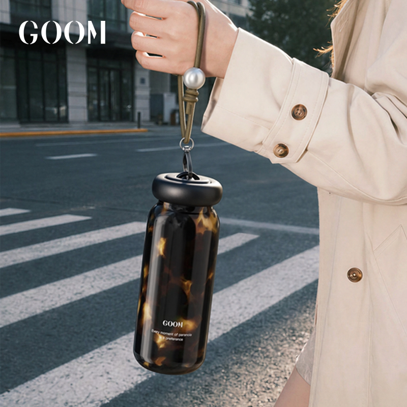 GOOM巨好看的复古风保温杯女