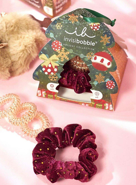 invisibobble新款发饰圣诞节礼盒幸运圣诞树节日礼物发圈组合时尚