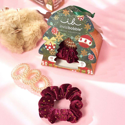 invisibobble新款发饰圣诞节礼盒幸运圣诞树节日礼物发圈组合时尚