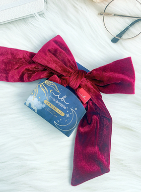 德国原创设invisibobble天鹅绒蝴蝶结弹力电话线发圈发饰发绳女生