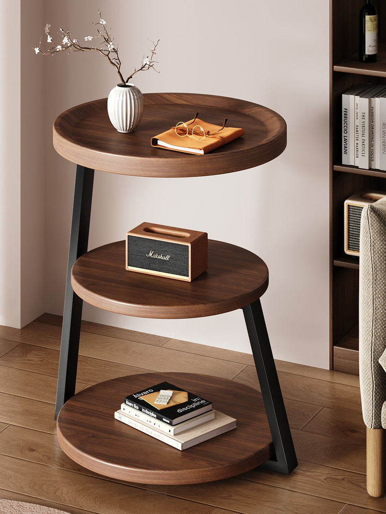 2025新款圆形沙发边几茶几客厅家用小户型边桌置物架角几床头桌子,住宅家具,角几/边几,淘宝优惠券,粉丝福利购,淘宝优惠卷