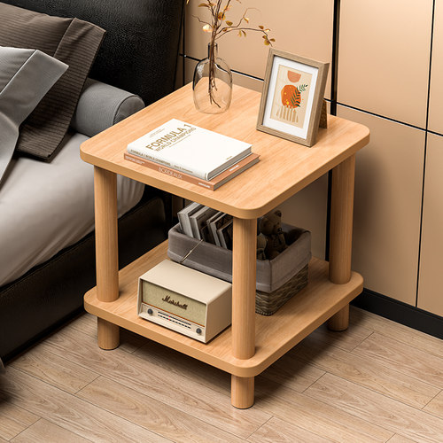 床头柜子置物架小型实木