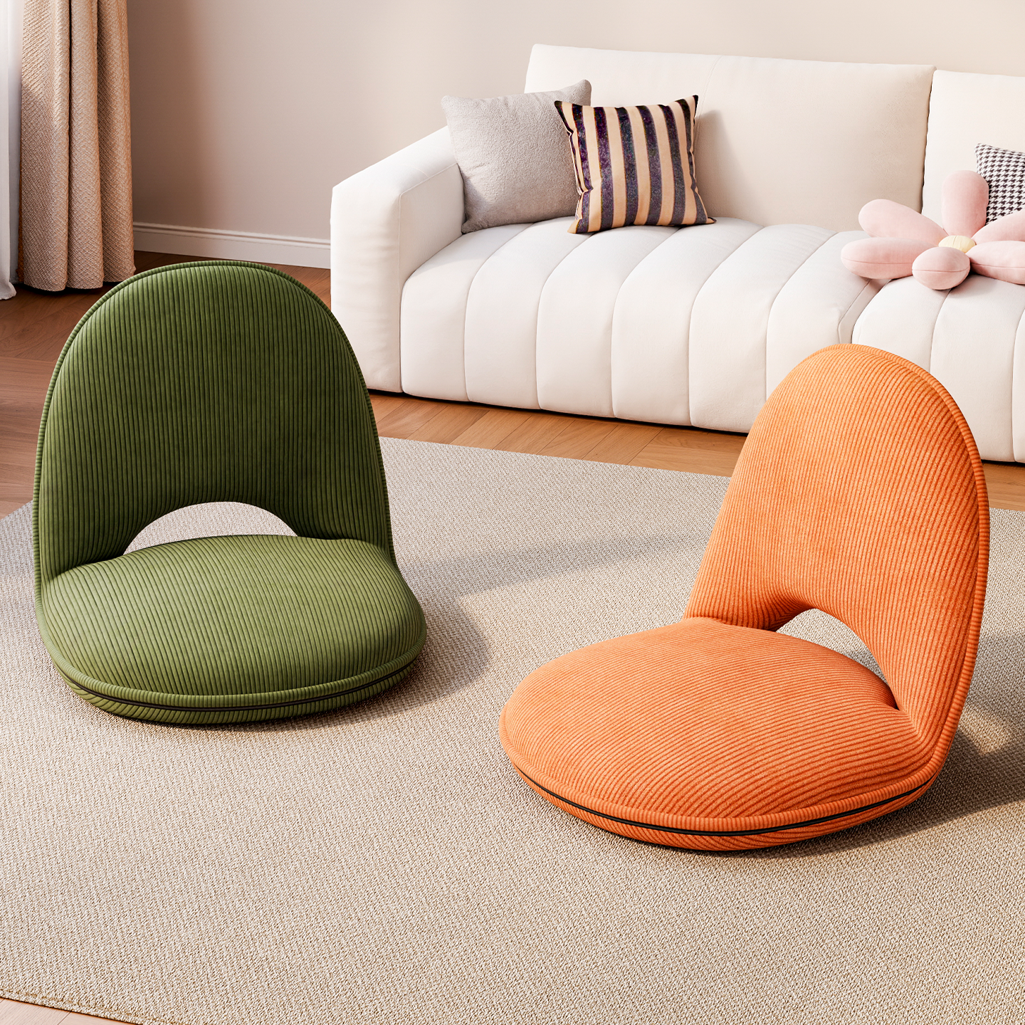 座椅沙发靠背椅卧室飘窗椅坐垫客厅阳台单人小沙发懒人沙发榻榻米