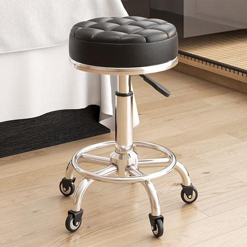 大工凳升降转椅圆凳美发美甲椅子