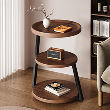 2025新款圆形沙发边几茶几客厅家用小户型边桌置物架角几床头桌子