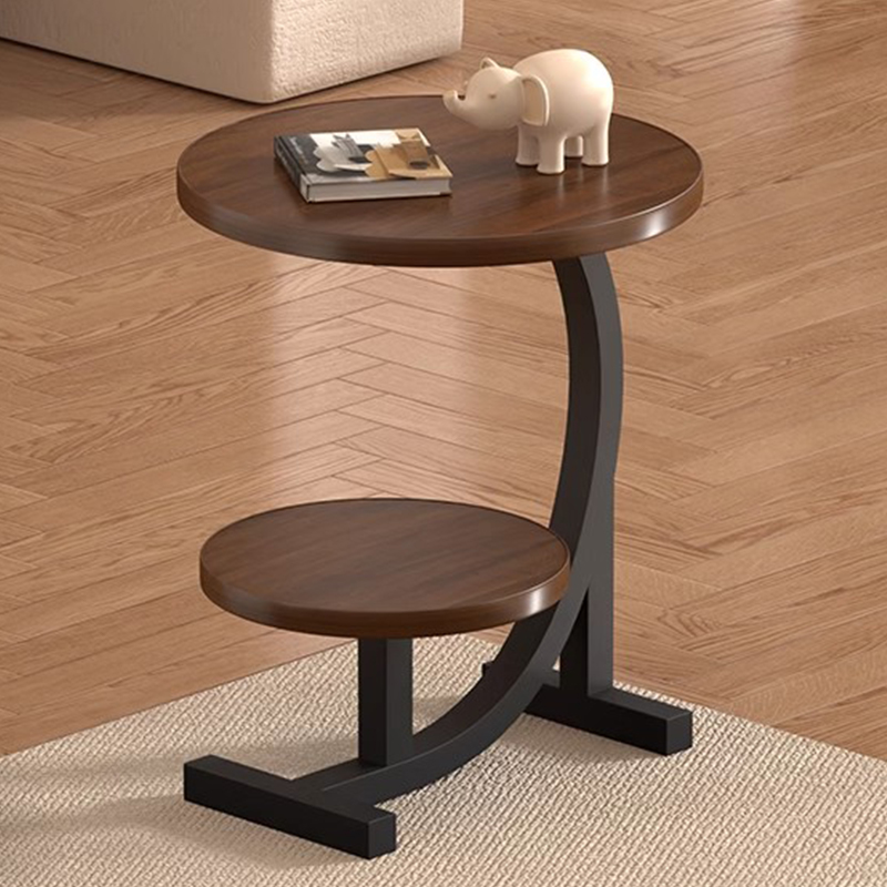 边几小桌子胡桃茶几沙发边柜网红迷你小圆桌客厅角几出租屋床头桌