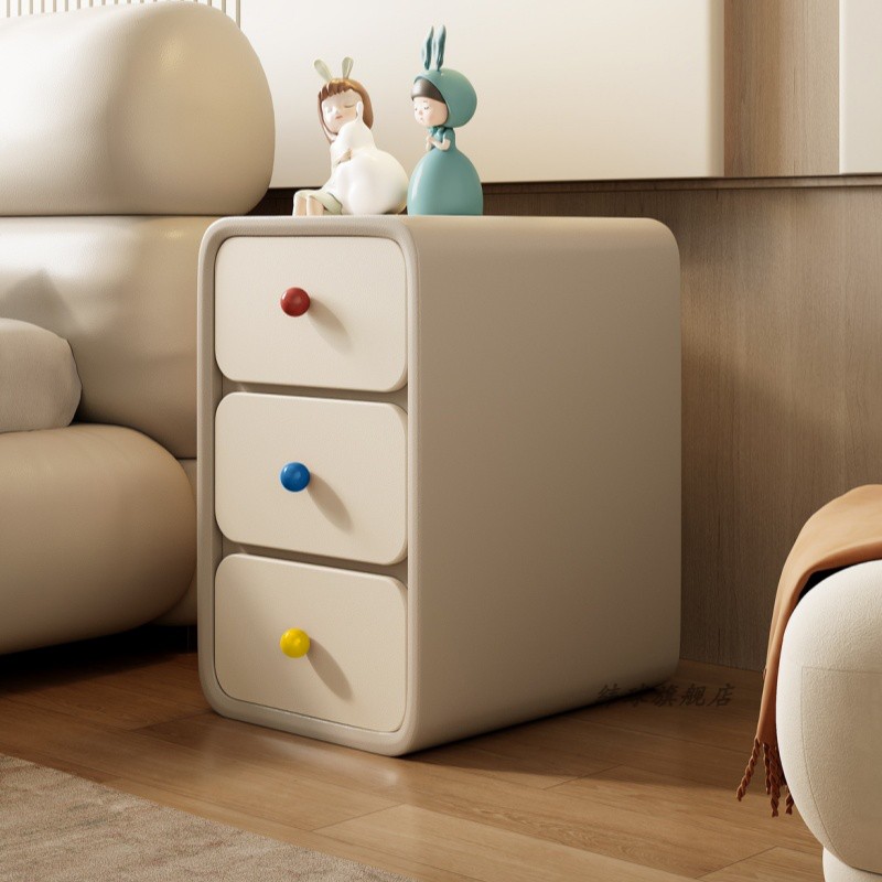 2025新款床头柜家用卧室奶油风