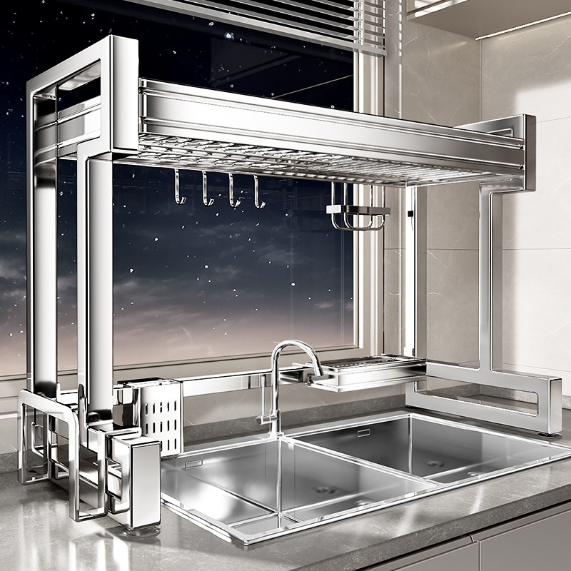 304不锈钢厨房水槽置物架