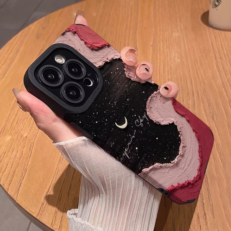 油画月亮海洋适用于华为nova12壳