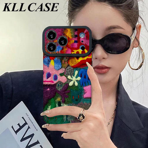 彩色花朵适用苹果16pr