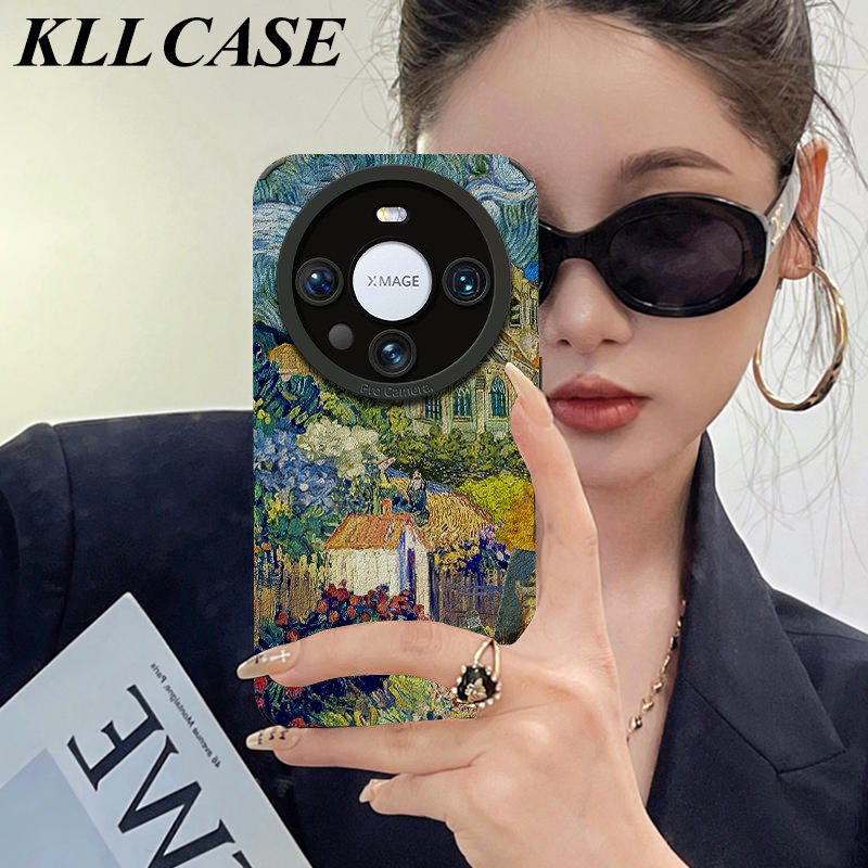 油画梵高村庄适用于华为mate80手机壳60pro新款40pro个性50pro高级感70全包40挂绳20pro小众40e防摔30pro套,3C数码配件,手机保护套/壳,淘宝优惠券,粉丝福利购,淘宝优惠卷