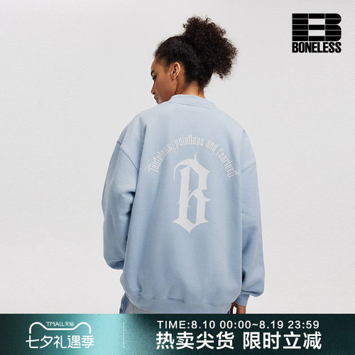 boneless哥特B字圆领卫衣