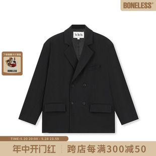 支线系列 BONELESS 外套宽松简约上衣男 于适同款 休闲廓形西装