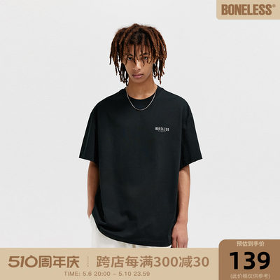 BONELESS基础logo短袖凉感T恤